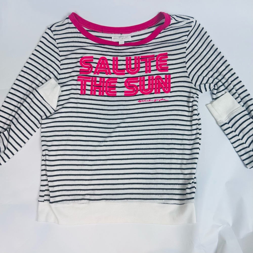 Spiritual Gangster Retro Striped Sweatshirt